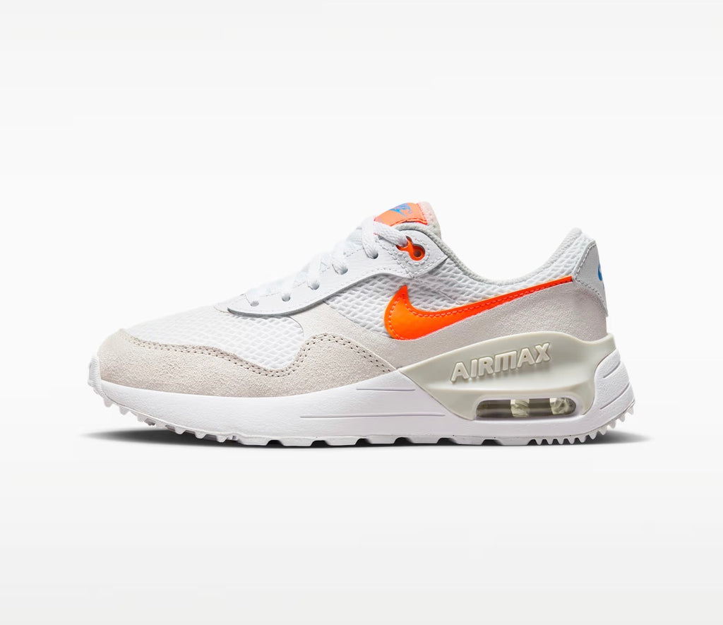 Nike Air Max SYSTM (GS) – White / Total Orange