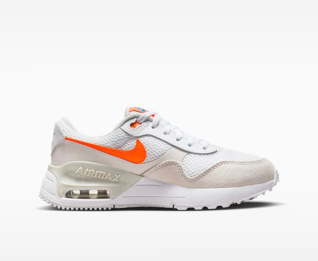 Nike Air Max SYSTM (GS) – White / Total Orange