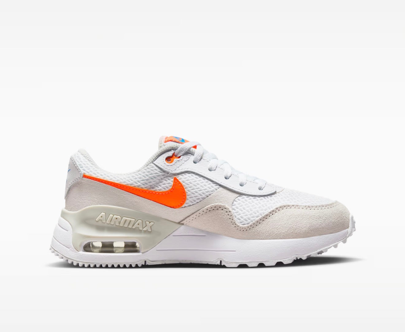 Nike Air Max SYSTM (GS) – White / Total Orange