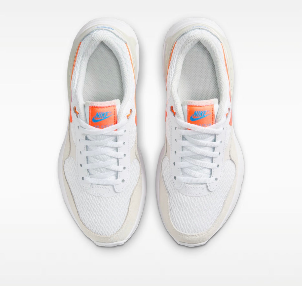 Nike Air Max SYSTM (GS) – White / Total Orange