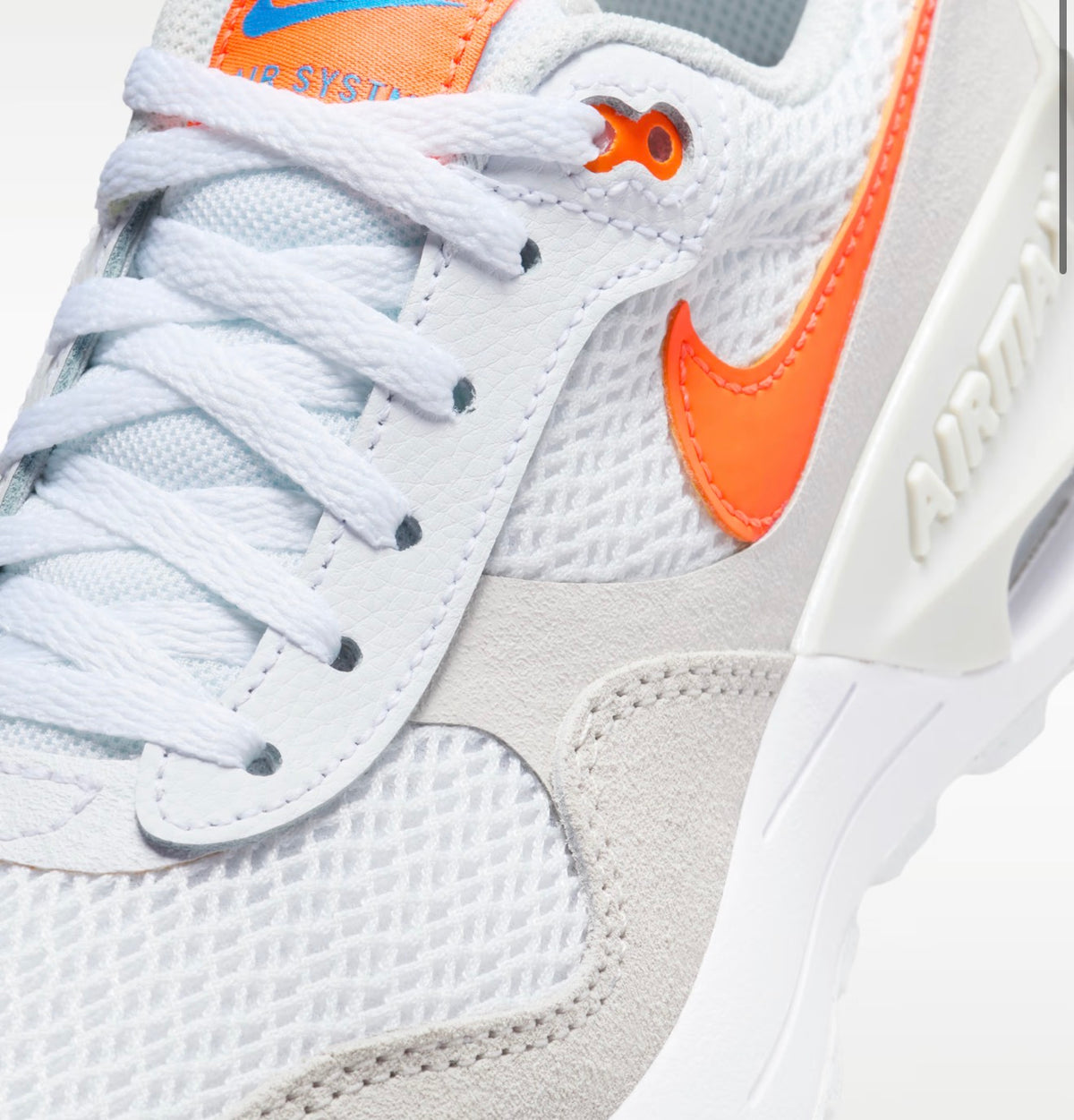 Nike Air Max SYSTM (GS) – White / Total Orange