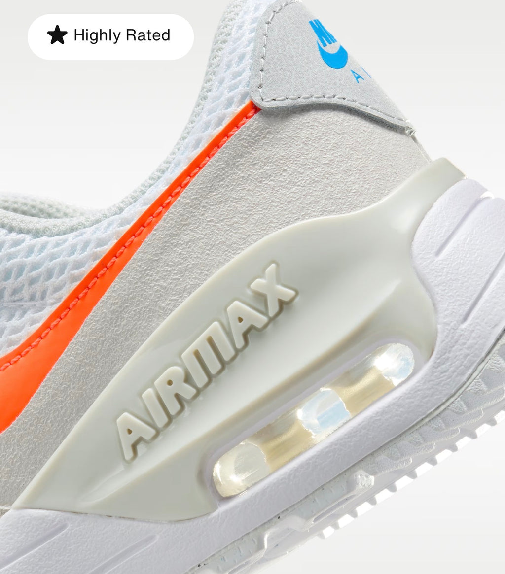 Nike Air Max SYSTM (GS) – White / Total Orange