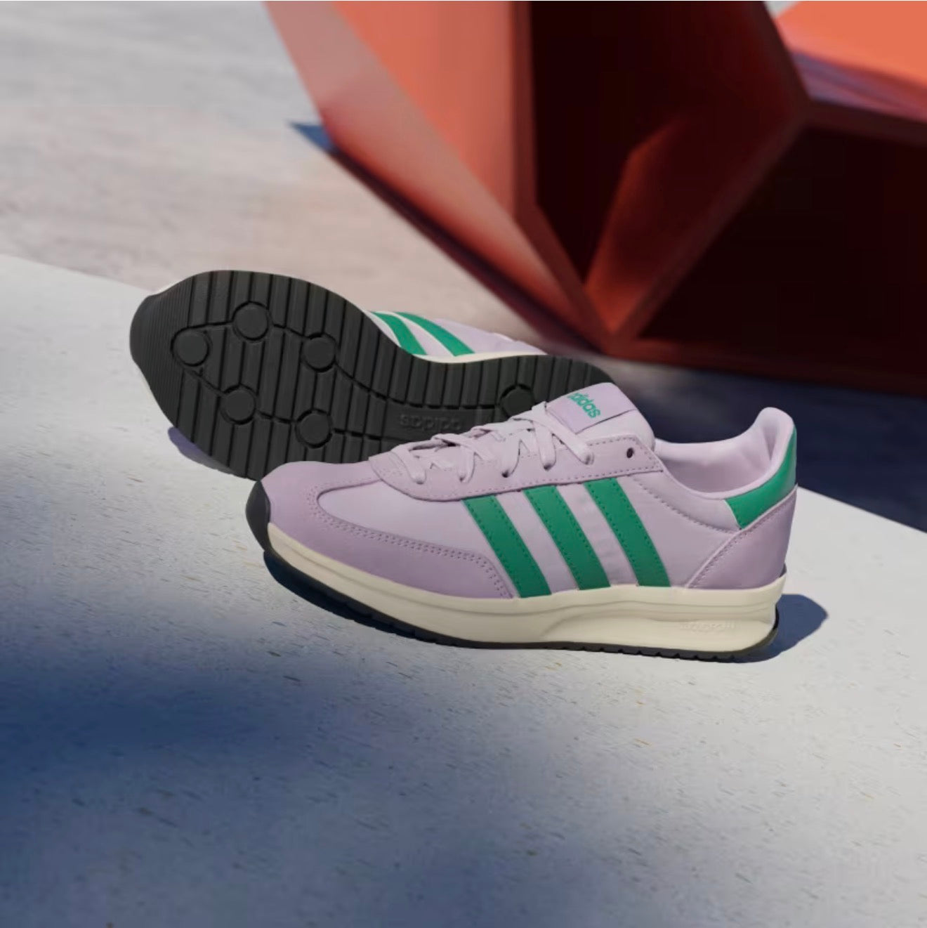 adidas Run 70s 2.0 J – Ice Lavender / Court Green