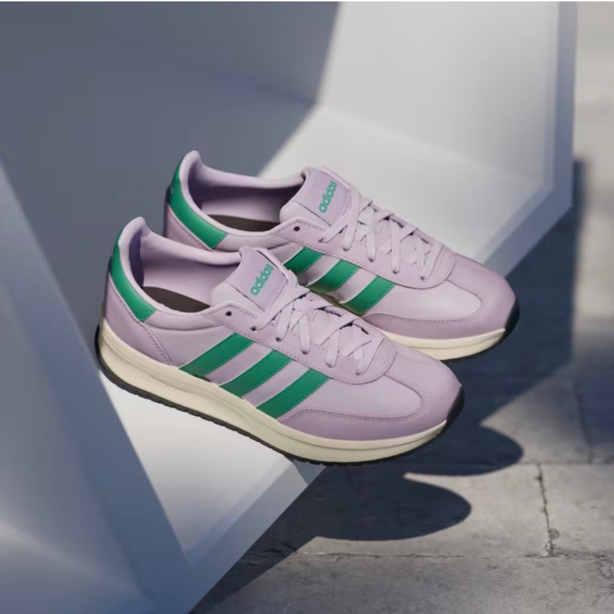 adidas Run 70s 2.0 J – Ice Lavender / Court Green