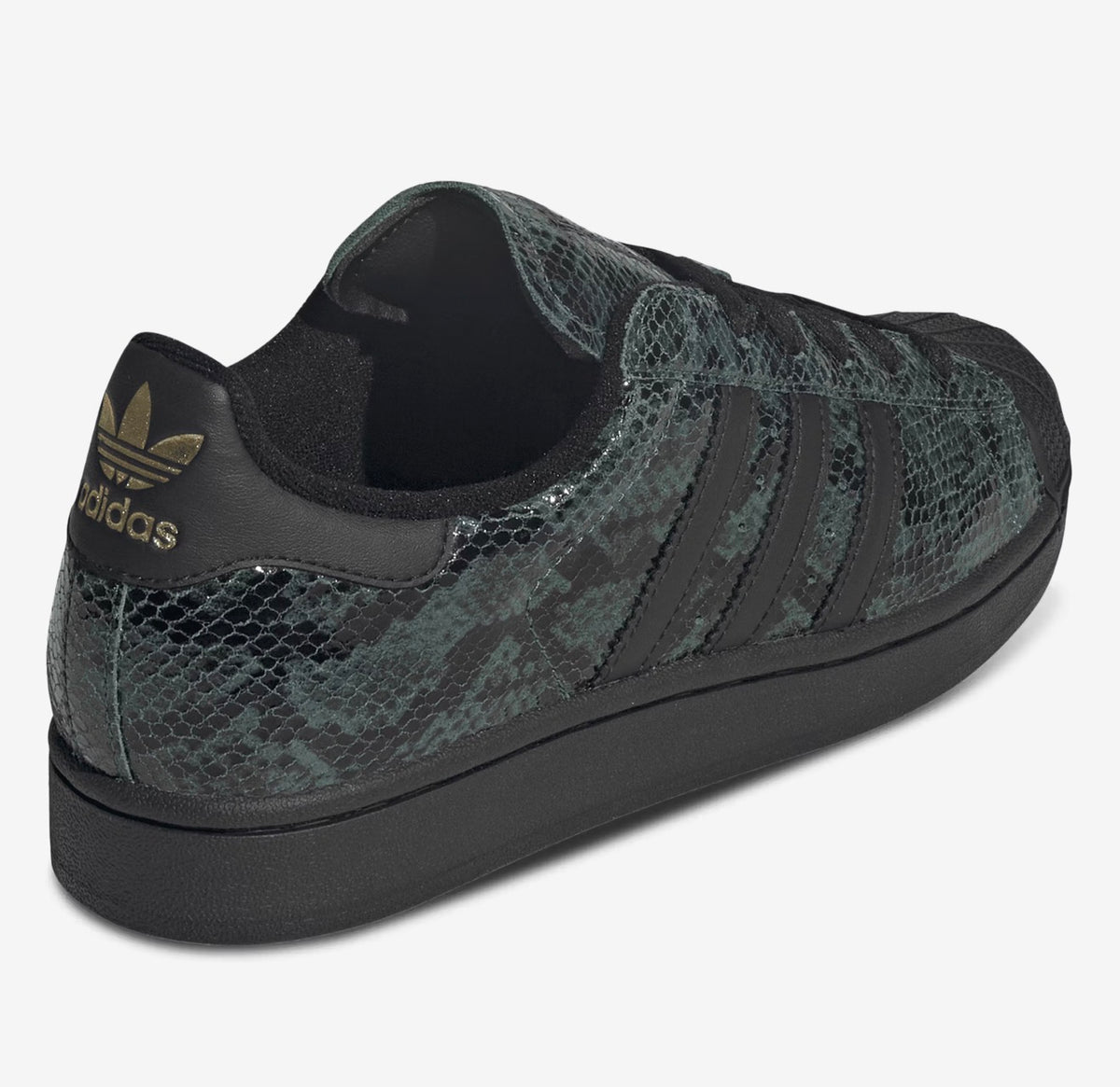 adidas Superstar II W JP8159 - Collegiate Green Snakeskin - Women's Size 7 - New With Box