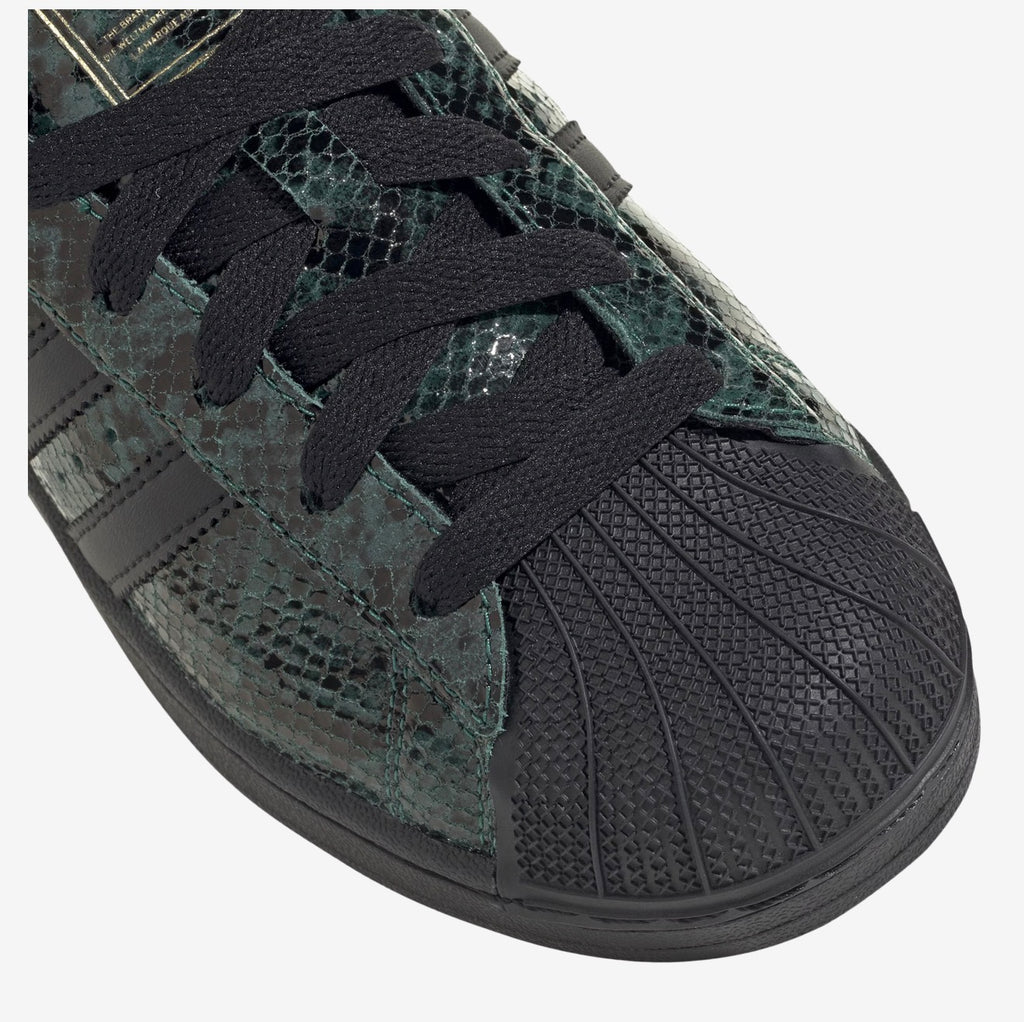 adidas Superstar II W JP8159 - Collegiate Green Snakeskin - Women's Size 7 - New With Box