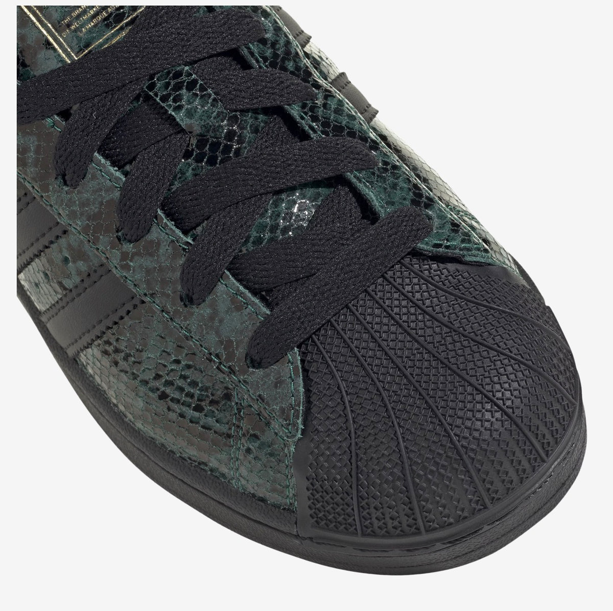 adidas Superstar II W JP8159 - Collegiate Green Snakeskin - Women's Size 7 - New With Box