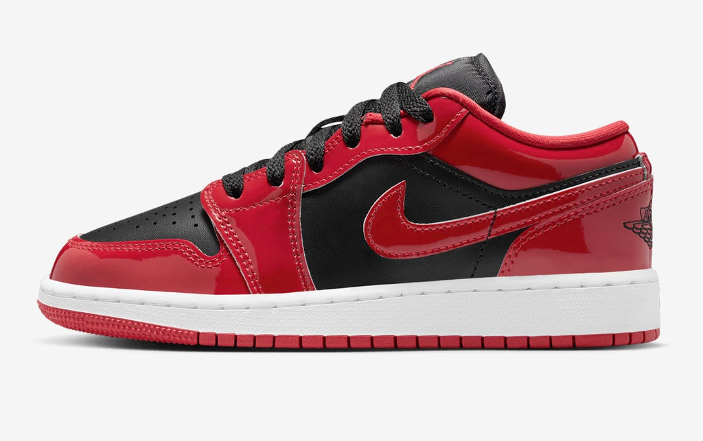 Air Jordan 1 Low SE GS Patent Bred Toe HV4396-006 – Size 6Y