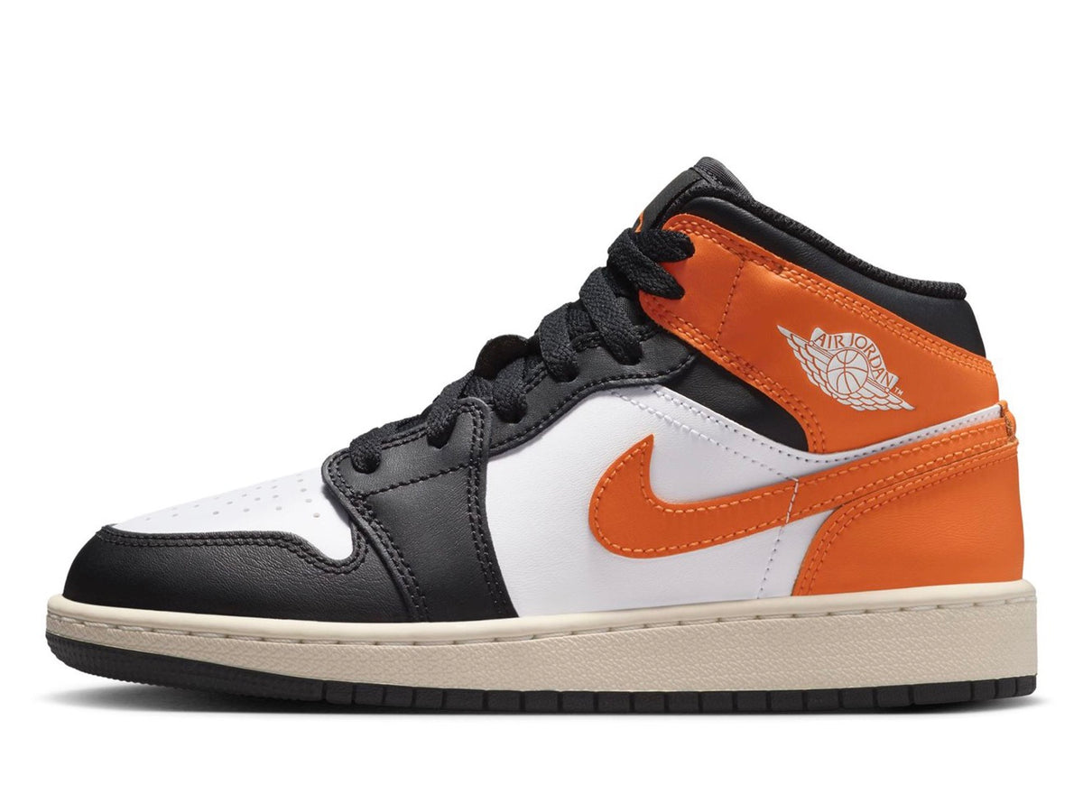 Air Jordan 1 Mid GS Starfish Black Toe DQ8423-801 – Size 6Y