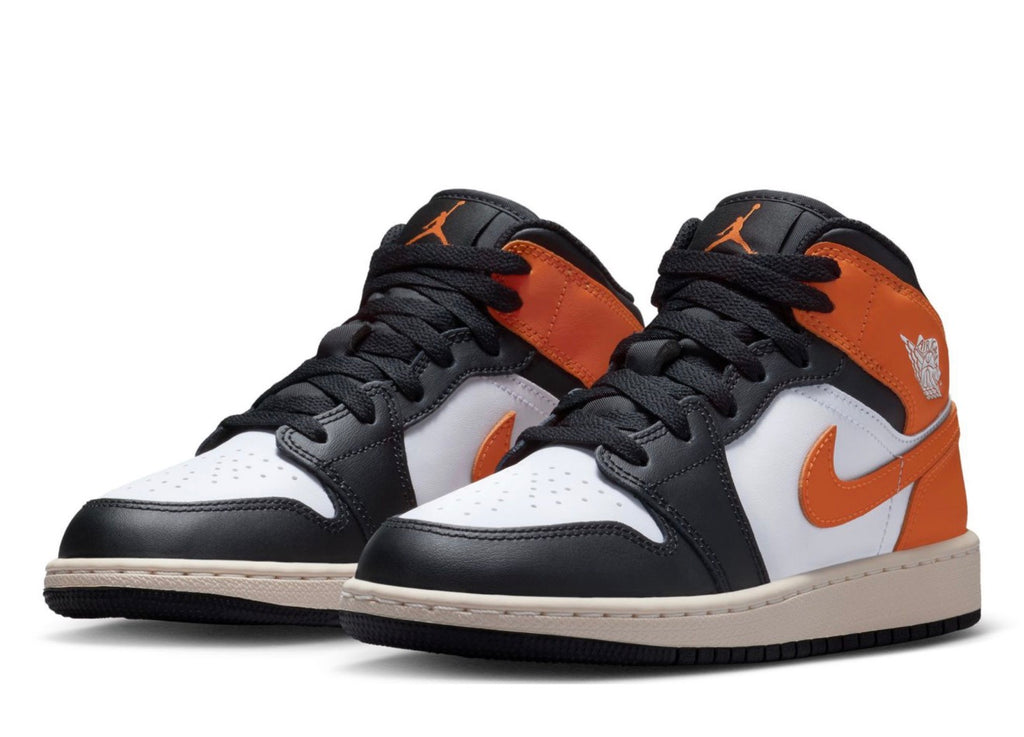 Air Jordan 1 Mid GS Starfish Black Toe DQ8423-801 – Size 6Y