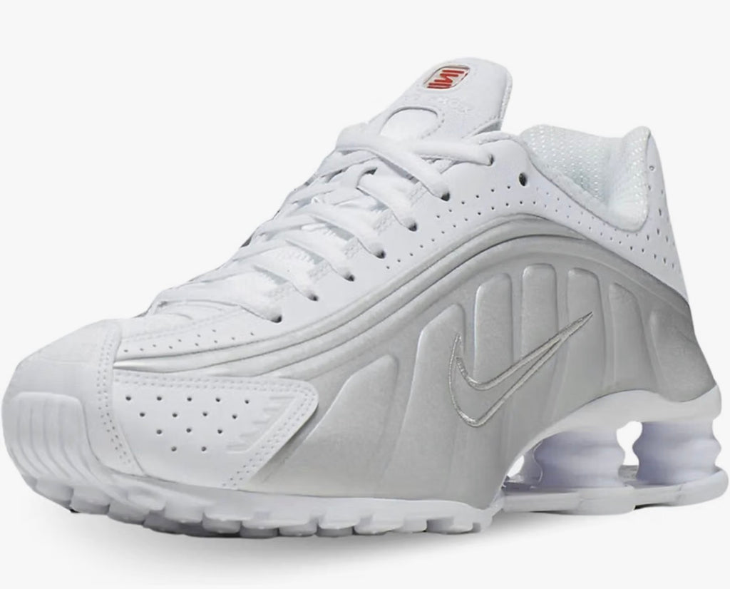 Nike Shox R4 White Metallic Silver – Women’s Size 6