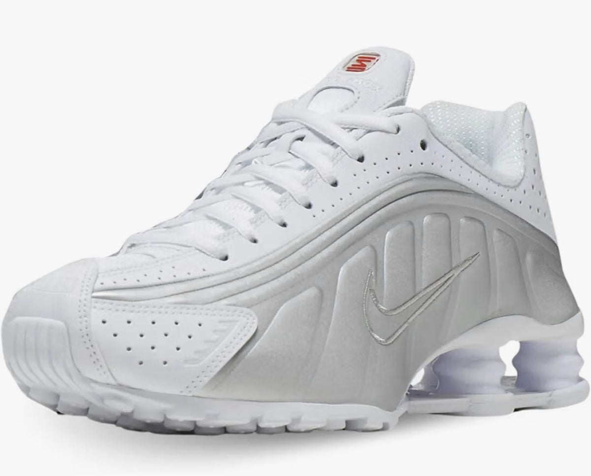 Nike Shox R4 White Metallic Silver – Women’s Size 6
