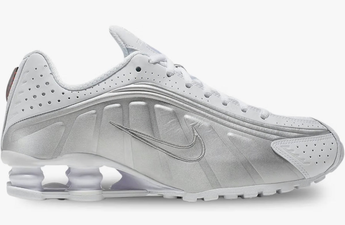 Nike Shox R4 White Metallic Silver – Women’s Size 6